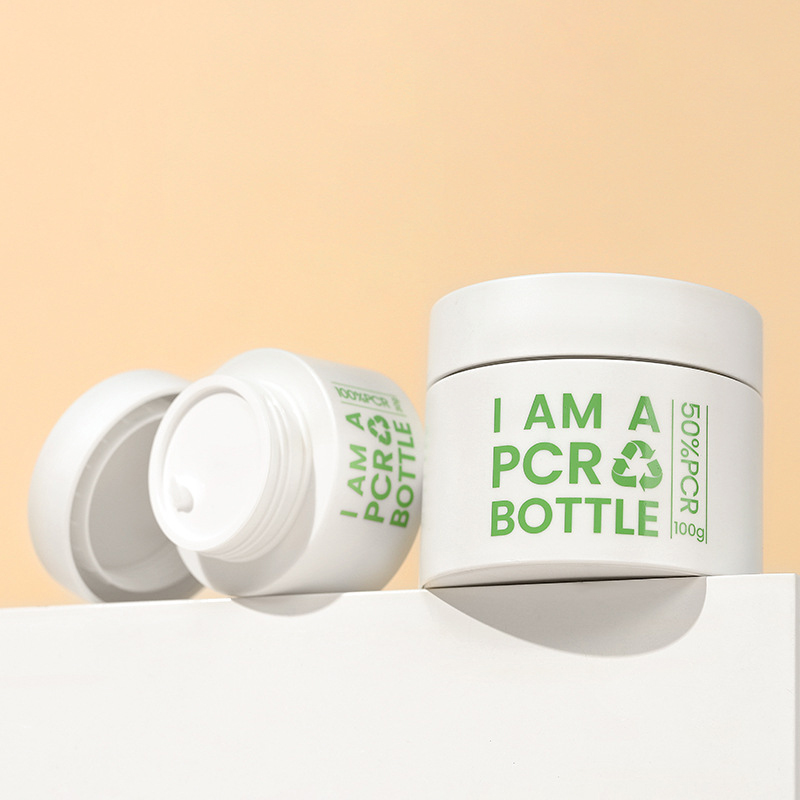 30g 50g 100g Gol Reîncărcabil Înlocuit PCR PP Eco Friendly Fața Corp Îngrijirea pielii Scrub Unt Cremă Ambalaj Plastic Borcan cosmetic
