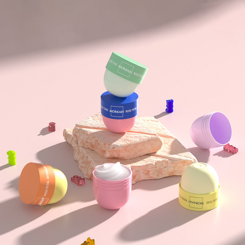 Borcane de cremă rotunde goale de 50 ml Cupă Sticle cu gură largă 50 g Exfoliant facial Borcan cremă Recipiente pentru ambalaje cosmetice