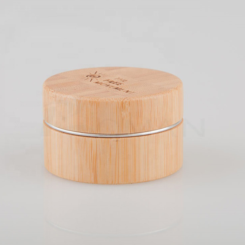 5g 15g 30g 50g 100g Ambalaj cosmetic Forma cilindru Sticla din lemn de bambus pentru crema faciala cu borcan interior din aluminiu 5g 15g 30g 50g 100g Ambalaj cosmetic Forma cilindru Sticla din lemn de bambus pentru crema faciala cu borcan interior din aluminiu