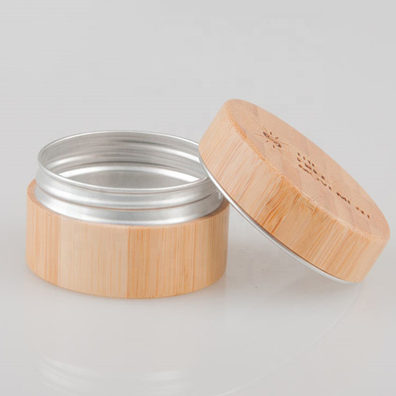 5g 15g 30g 50g 100g Ambalaj cosmetic Forma cilindru Sticla din lemn de bambus pentru crema faciala cu borcan interior din aluminiu 5g 15g 30g 50g 100g Ambalaj cosmetic Forma cilindru Sticla din lemn de bambus pentru crema faciala cu borcan interior din aluminiu