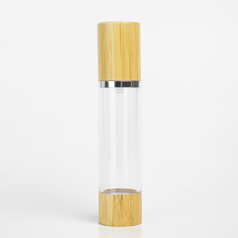 Ambalaj cosmetic din bambus 15ml 30ml 50ml 80ml 100ml 120ml Flacon de loțiune cu pompă fără aer Sticlă cosmetică din plastic fără aer Ambalaj cosmetic din bambus 15ml 30ml 50ml 80ml 100ml 120ml Flacon de loțiune cu pompă fără aer Sticlă cosmetică din plastic fără aer