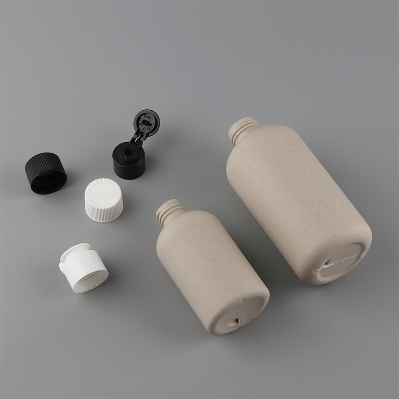 Biodegradabil 150ml 250ml 400ml 500ml Recipient pentru cosmetice Stoarce paie de grâu Flacon rotund de șampon Flacon de spălat corporal cu capac rabatabil Biodegradabil 150ml 250ml 400ml 500ml Recipient pentru cosmetice Stoarce paie de grâu Flacon rotund de șampon Flacon de spălat corporal cu capac rabatabil