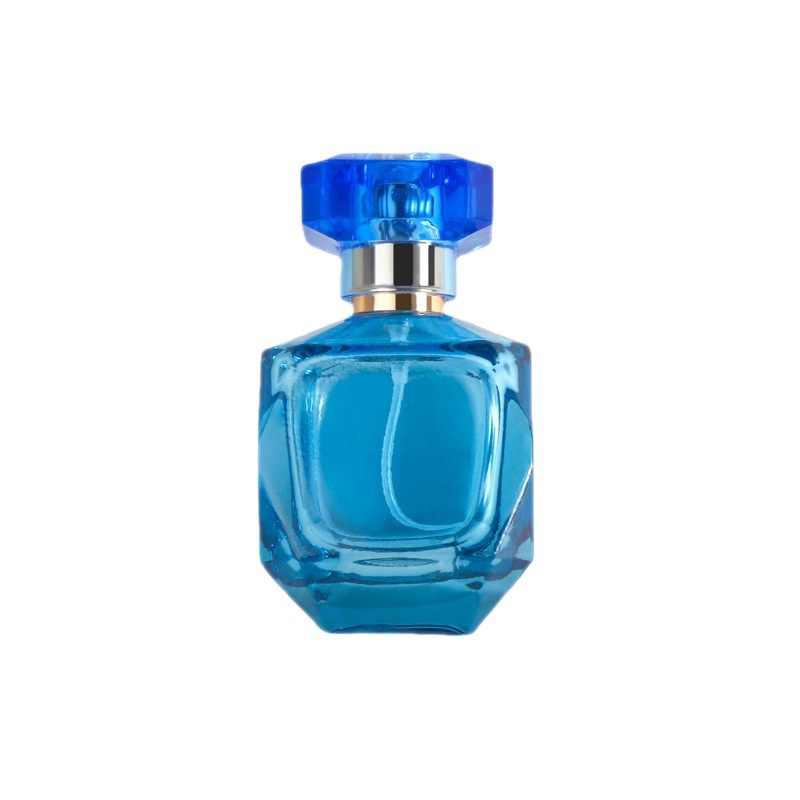 Spray de sticlă goală albastru Sticle de parfum Ambalare Sticla de sticlă