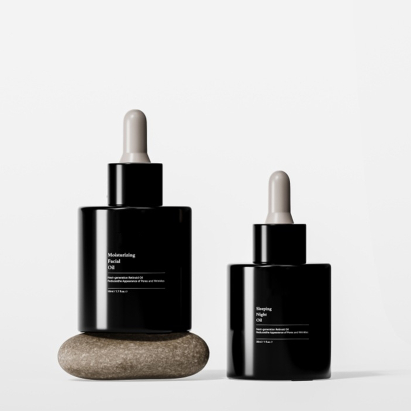 Sticla goală de ser pentru ulei de față din sticlă mată de 15 ml 30 ml Ambalaj 30 ml 50 ml Pompă de sticlă Flacon picurător pentru ulei de ser cosmetic