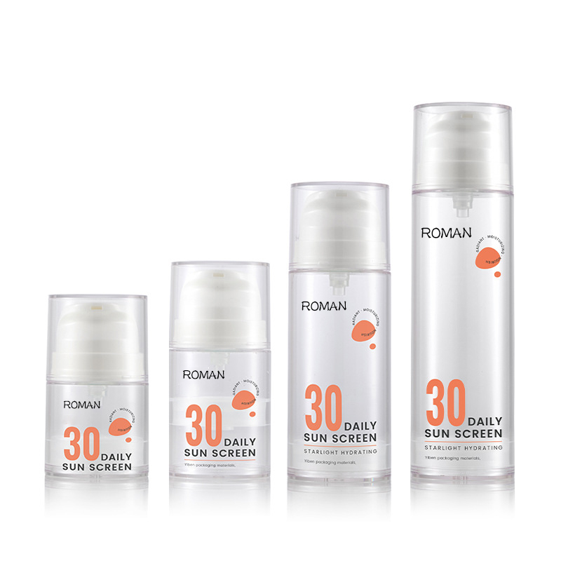 15ml 30ml 50ml 100ml 120ml Flacon cu pompă de ambalare fără aer alb transparent pentru ser de îngrijire a pielii Ulei de corp 15ml 30ml 50ml 100ml 120ml Flacon cu pompă de ambalare fără aer alb transparent pentru ser de îngrijire a pielii Ulei de corp