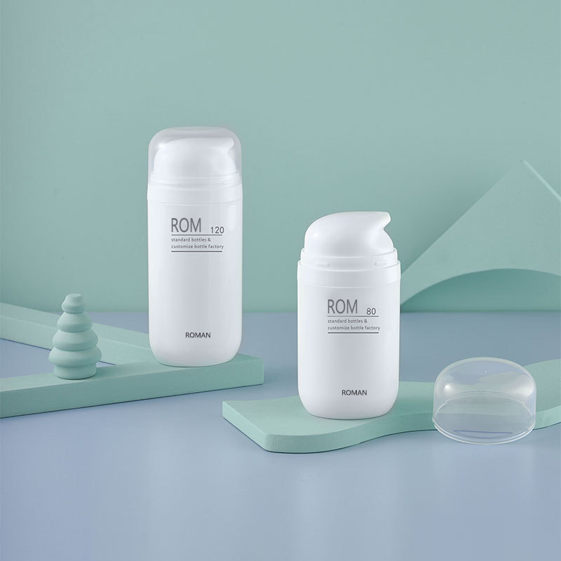 Sticle goale de 50 ml, 80 ml, 100 ml, ovale, din plastic verde, PP, cu pompă de loțiune fără aer pentru fond de ten și flacon de cremă de față pentru îngrijirea pielii Sticle goale de 50 ml, 80 ml, 100 ml, ovale, din plastic verde, PP, cu pompă de loțiune fără aer pentru fond de ten și flacon de cremă de față pentru îngrijirea pielii