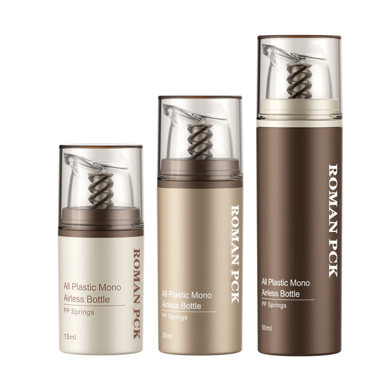 Cremă cosmetică fără aer din plastic maro Flacon transparent cu pompă Dispenser pentru îngrijirea pielii Recipient de machiaj pentru loțiune cu gel cremă Cremă cosmetică fără aer din plastic maro Flacon transparent cu pompă Dispenser pentru îngrijirea pielii Recipient de machiaj pentru loțiune cu gel cremă