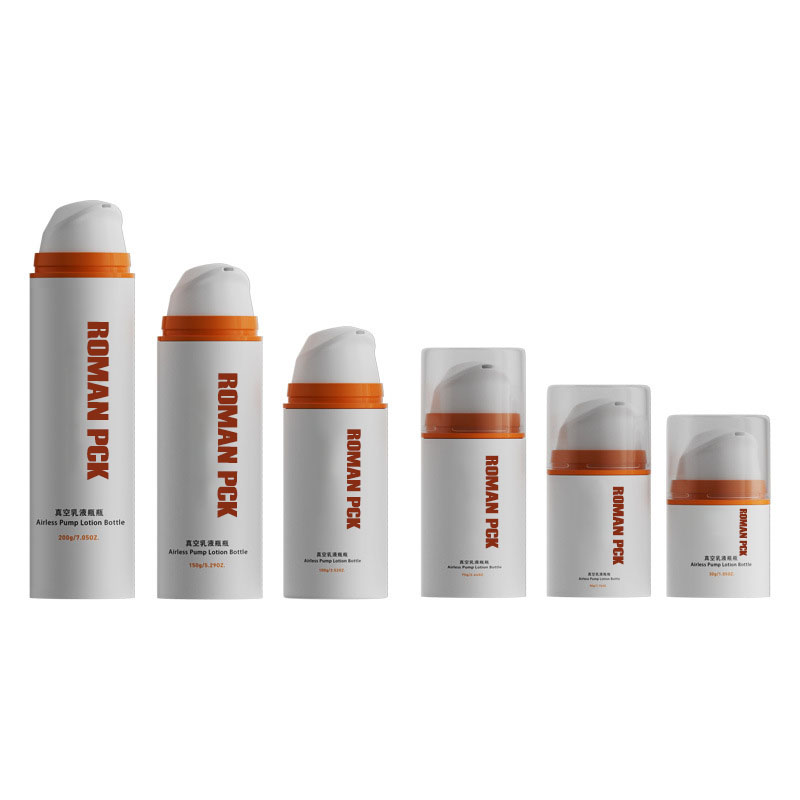 Seria de sticle cosmetice fără aer 30 ml 50 ml 100 ml Flacon alb cu pompă fără aer Loțiune cu vid Esență Cremă de față Flacon fără aer Seria de sticle cosmetice fără aer 30 ml 50 ml 100 ml Flacon alb cu pompă fără aer Loțiune cu vid Esență Cremă de față Flacon fără aer