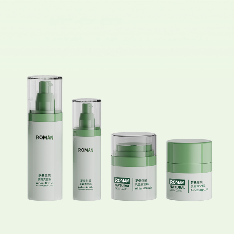 Ambalaj cosmetice din plastic Flacon cremă facială 30 ml 50 ml 80 ml Set sticle verde cu pompă fără aer cu galvanizare pentru sticla cu ser anti-îmbătrânire Ambalaj cosmetice din plastic Flacon cremă facială 30 ml 50 ml 80 ml Set sticle verde cu pompă fără aer cu galvanizare pentru sticla cu ser anti-îmbătrânire