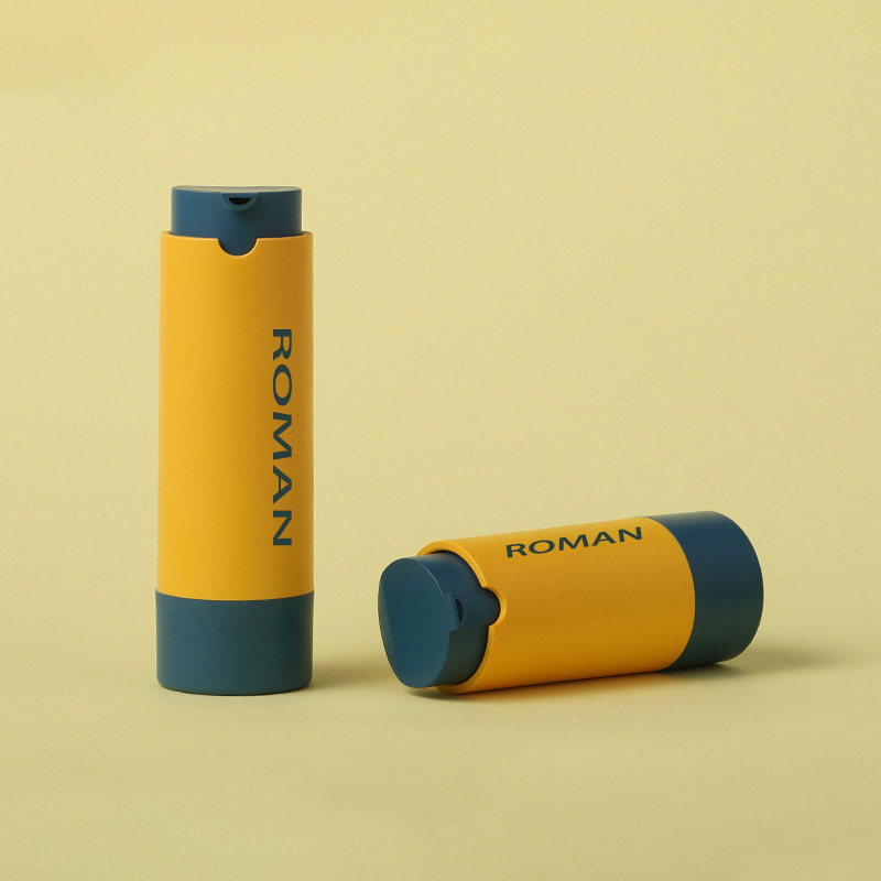 Recipient rotund din plastic pentru ser cosmetic pentru îngrijirea pielii Flacon cu pompă fără aer pentru loțiune sau ceață de față 15ml 30ml 50ml Recipient rotund din plastic pentru ser cosmetic pentru îngrijirea pielii Flacon cu pompă fără aer pentru loțiune sau ceață de față 15ml 30ml 50ml