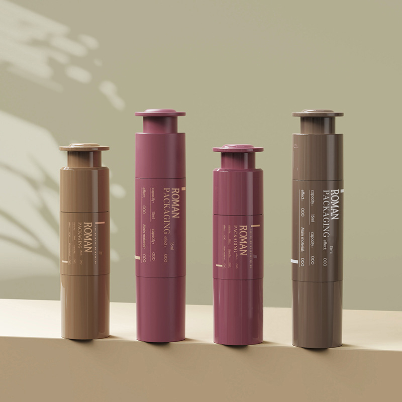 10ml 15ml 20ml Seringă pentru ambalaje cosmetice Seringă personalizată pentru cremă pentru ochi Cosmetice Loțiune portabilă din plastic Flacon fără aer