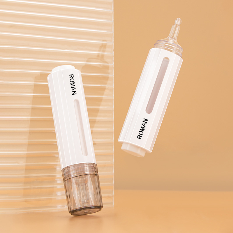 10 ml 15 ml seringă cosmetică în formă de pompă fără aer Flacon de loțiune Seringă cu gel pentru albirea dinților pentru flacon de loțiune de ser