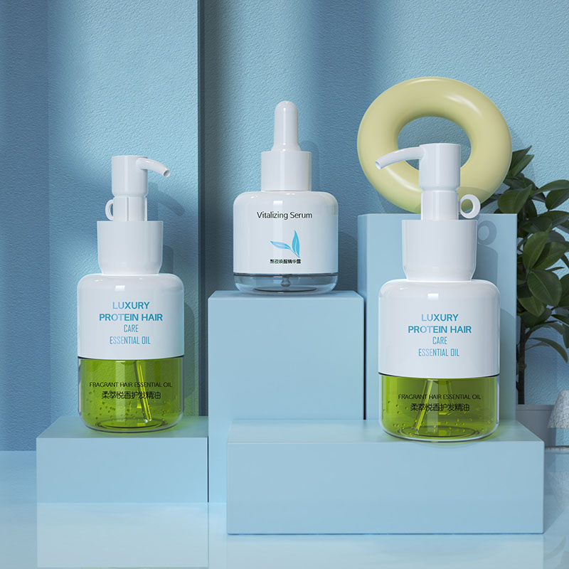 Picurător cu volum mare 50ml 80ml 100ml Sticle de ulei de păr din plastic Ambalaj pentru îngrijirea pielii Ambalaj pentru sticle de ulei de corp goale din plastic