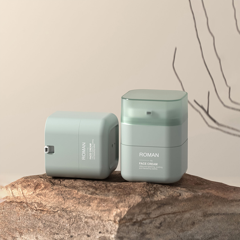 Cremă cosmetică de albire Borcan Ailess 50g Borcan pătrat Colțuri tăiate pătrat Flacon cremă facială 30g Cremă pentru față pentru copii Borcan fără aer