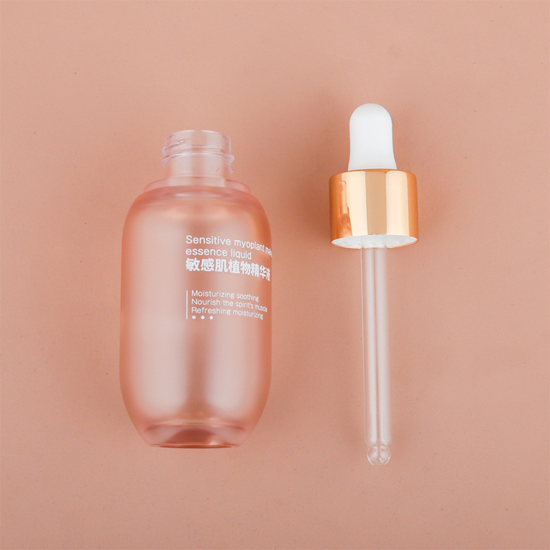 Flacon de ser pentru uleiuri esențiale de îngrijire a pielii 1 oz 2 oz 4 oz 100 ml 5 ml 10 ml 30 ml Picurător de tinctură mată Green Bule Flacon cu burtă mare din plastic Boston