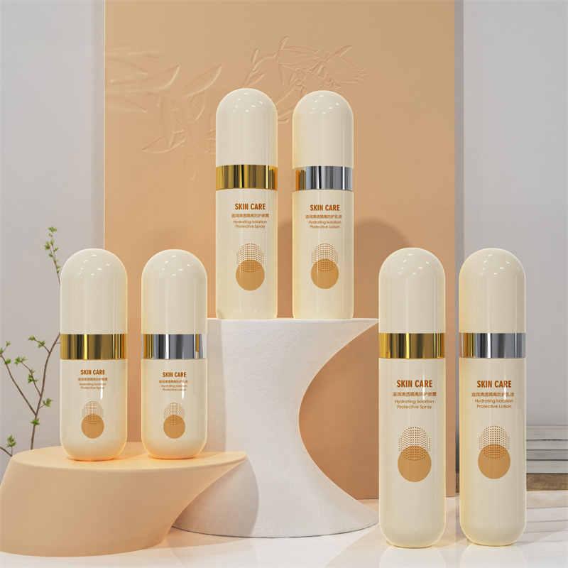 Ceață fină goală Gold Silver Edge PET 40ml 60ml 80ml 100ml Spray din plastic bej cu capac rotund pentru ambalaje cosmetice faciale Ceață fină goală Gold Silver Edge PET 40ml 60ml 80ml 100ml Spray din plastic bej cu capac rotund pentru ambalaje cosmetice faciale