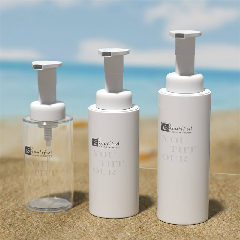 100ml 120ml 150ml 200ml 300ml Flacon PET alb cu pompă de spumă albă pentru spumare săpunuri și produse de îngrijire a părului Pachet cosmetic