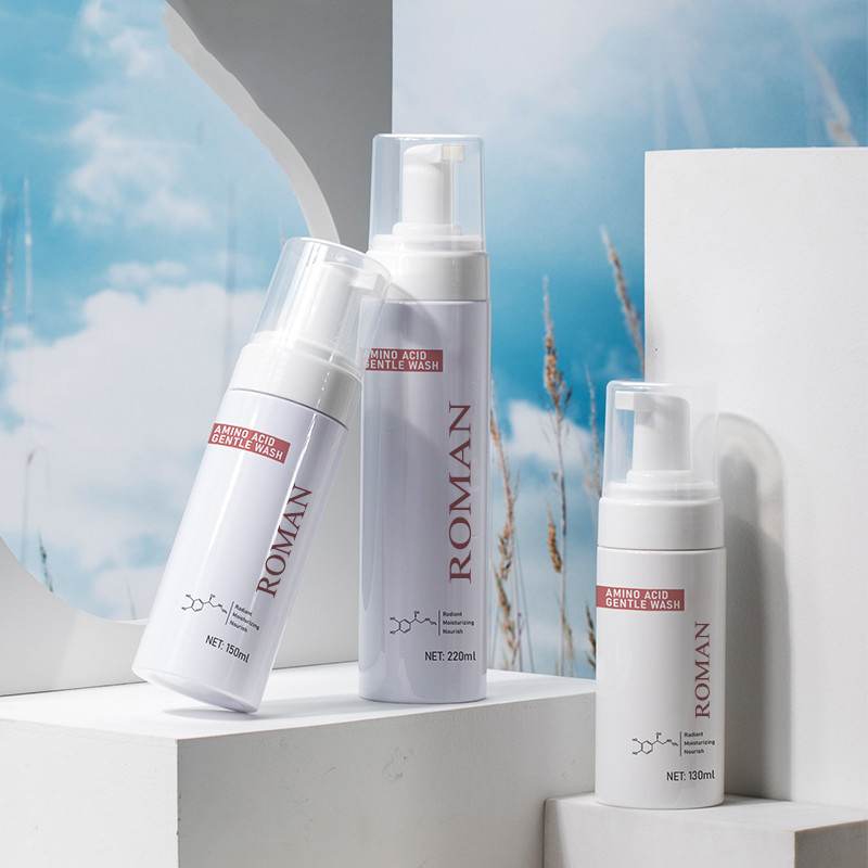 Sticlă cu spumă de spumă din plastic pentru curățare blândă pentru săpun de mână Dozator de spumă Flacon pentru curățarea pielii pentru îngrijirea feței 100ML 120ML 150ML 200ML