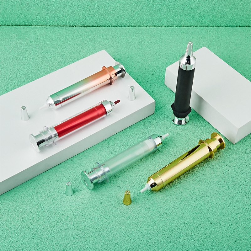 10ml 15ml 20ml Cremă cosmetică pentru ochi Ser pentru ochi Tub de injecție Flacon fără aer în formă de seringă 10ml 15ml 20ml Cremă cosmetică pentru ochi Ser pentru ochi Tub de injecție Flacon fără aer în formă de seringă