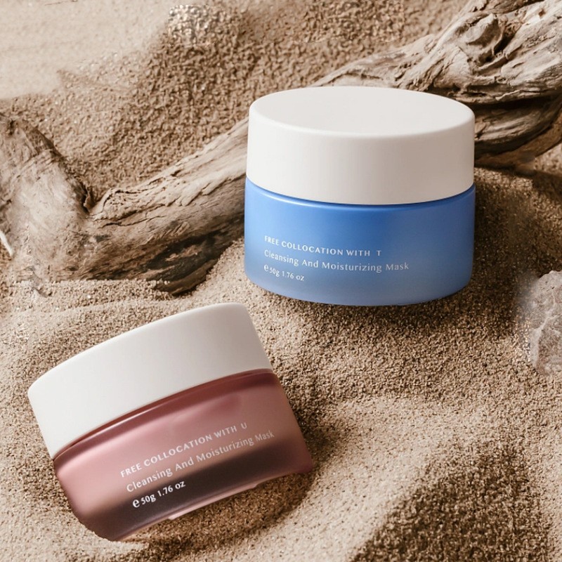 Borcan rotund clasic pentru cremă de sticlă Ambalaj cosmetic pentru cremă de față și ochi