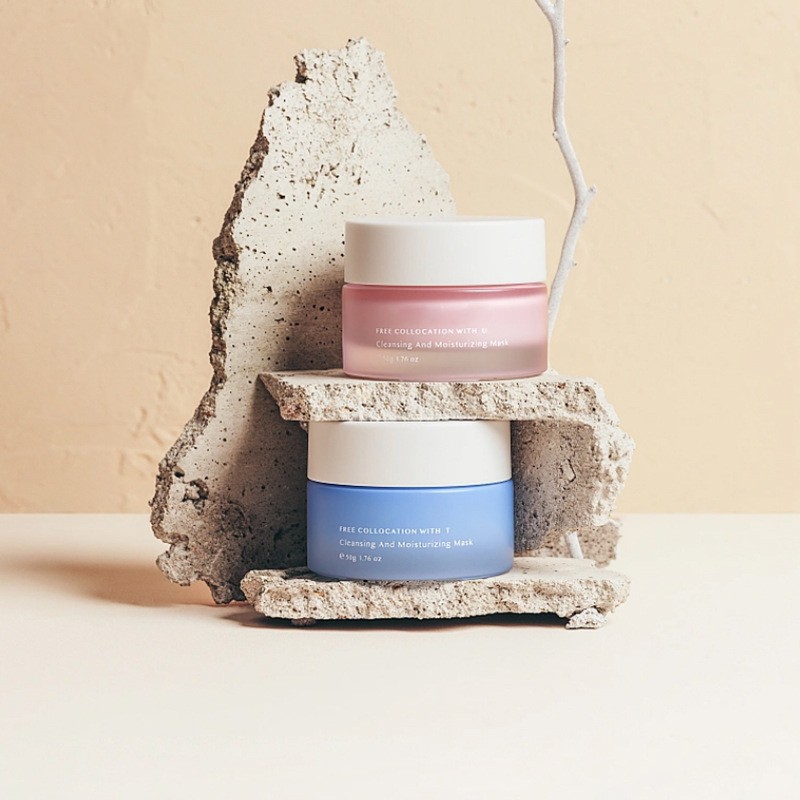 Borcan rotund clasic pentru cremă de sticlă Ambalaj cosmetic pentru cremă de față și ochi Borcan rotund clasic pentru cremă de sticlă Ambalaj cosmetic pentru cremă de față și ochi