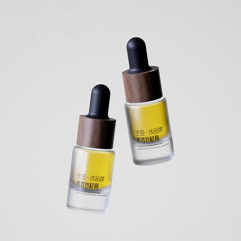 Sticle mici de ulei esențial din sticlă, cu picături din metal sau din lemn Sticle mici de ulei esențial din sticlă, cu picături din metal sau din lemn