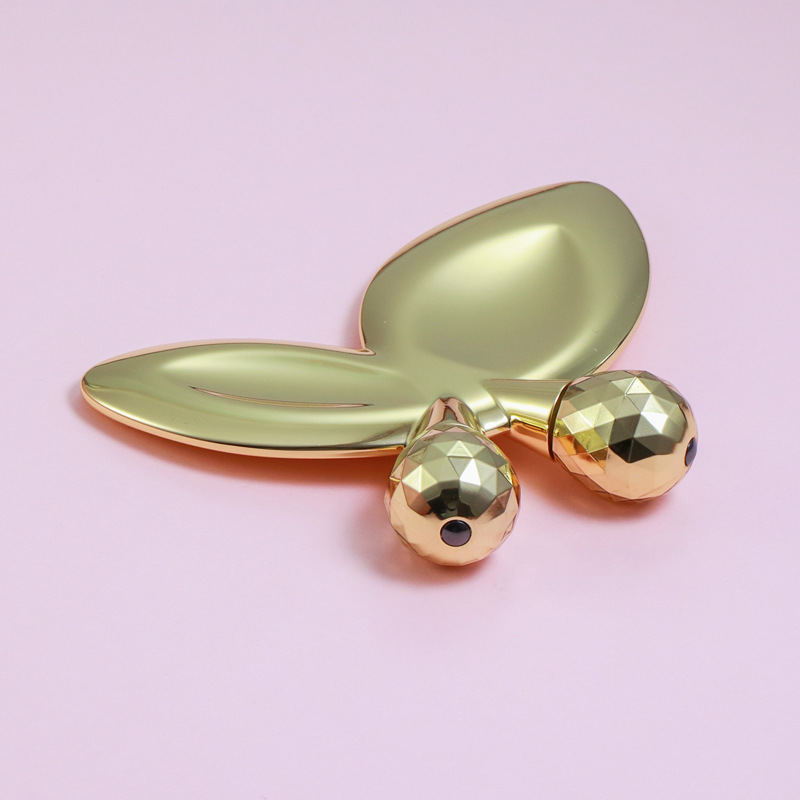 Rolă de masaj facial în formă de fluture din aliaj de zinc Rolă de masaj facial în formă de fluture din aliaj de zinc