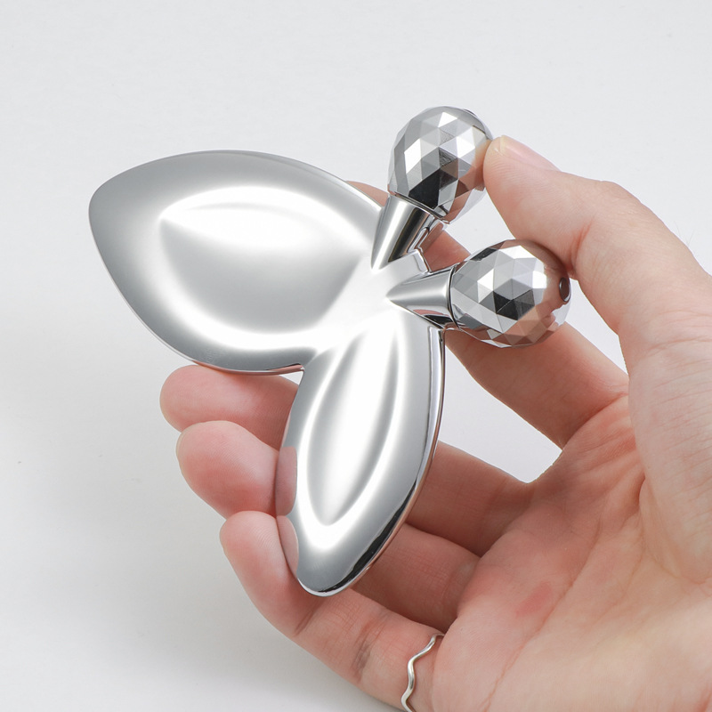 Rolă de masaj facial în formă de fluture din aliaj de zinc Rolă de masaj facial în formă de fluture din aliaj de zinc