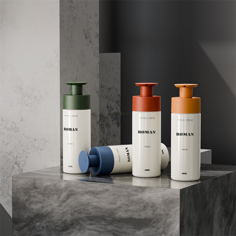 200ml 300ml 400ml 600ml Sticle rotunde din plastic PET cu pompă pentru șampon Loțiune pentru spălare corporală Săpun lichid pentru mâini Ambalaj cu gel de duș 200ml 300ml 400ml 600ml Sticle rotunde din plastic PET cu pompă pentru șampon Loțiune pentru spălare corporală Săpun lichid pentru mâini Ambalaj cu gel de duș