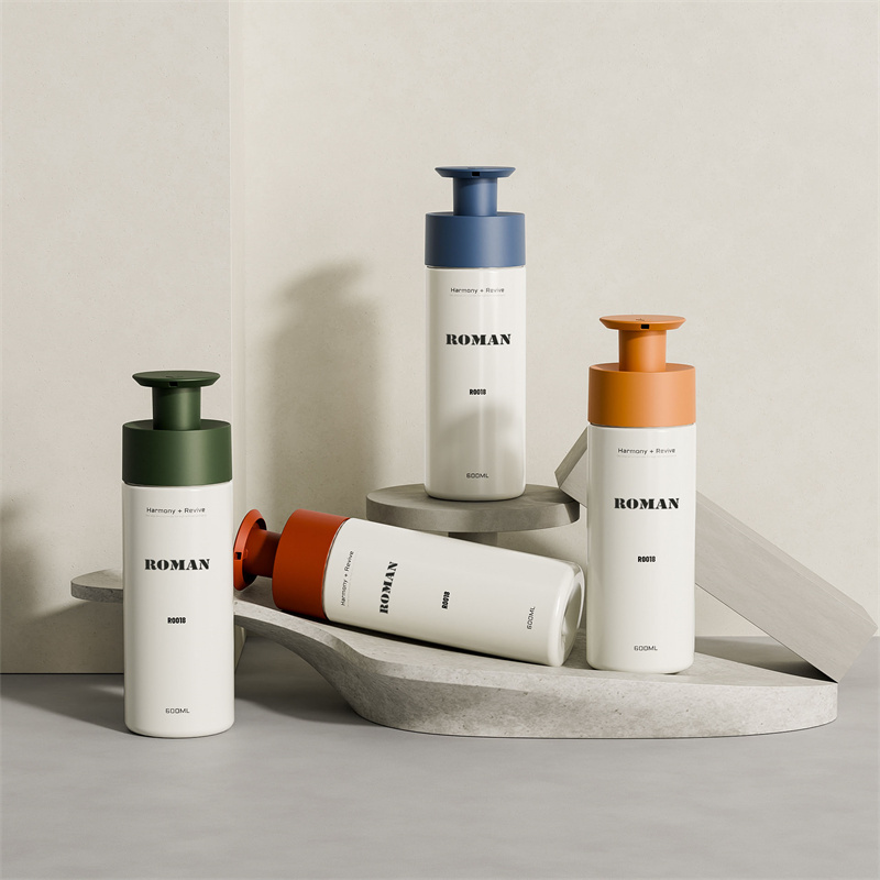 200ml 300ml 400ml 600ml Sticle rotunde din plastic PET cu pompă pentru șampon Loțiune pentru spălare corporală Săpun lichid pentru mâini Ambalaj cu gel de duș 200ml 300ml 400ml 600ml Sticle rotunde din plastic PET cu pompă pentru șampon Loțiune pentru spălare corporală Săpun lichid pentru mâini Ambalaj cu gel de duș