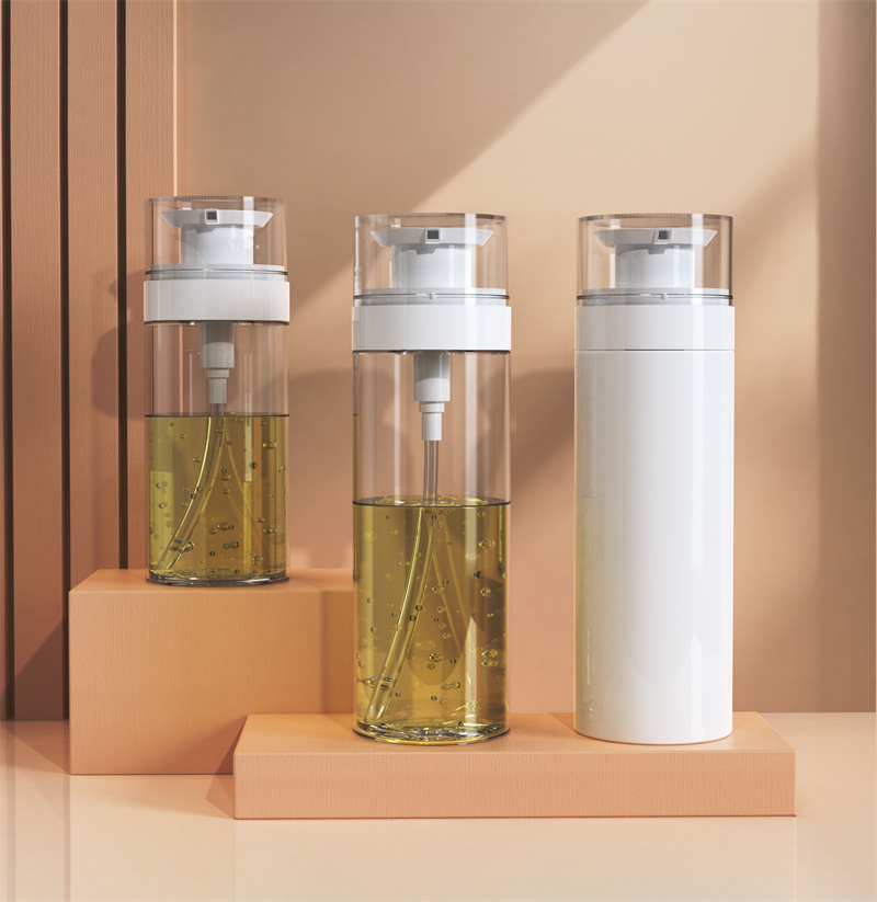 200 ml 300 ml Gel de duș inovator gol pentru animale de companie Sapun lichid Flacon pompă Uleiuri pentru îngrijirea părului Şampon și balsam Sticle de plastic