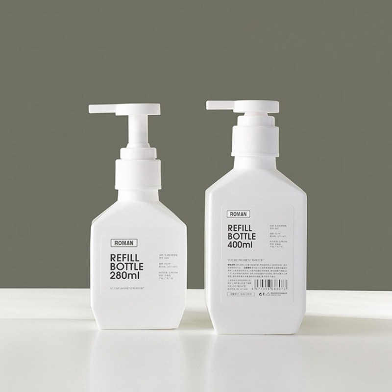 300ml 400ml 600ml sticle de loțiune din plastic PE Sticle de șampon Loțiune de spălat pentru corp Flacon de lapte de corp pentru ambalarea produselor cosmetice 300ml 400ml 600ml sticle de loțiune din plastic PE Sticle de șampon Loțiune de spălat pentru corp Flacon de lapte de corp pentru ambalarea produselor cosmetice