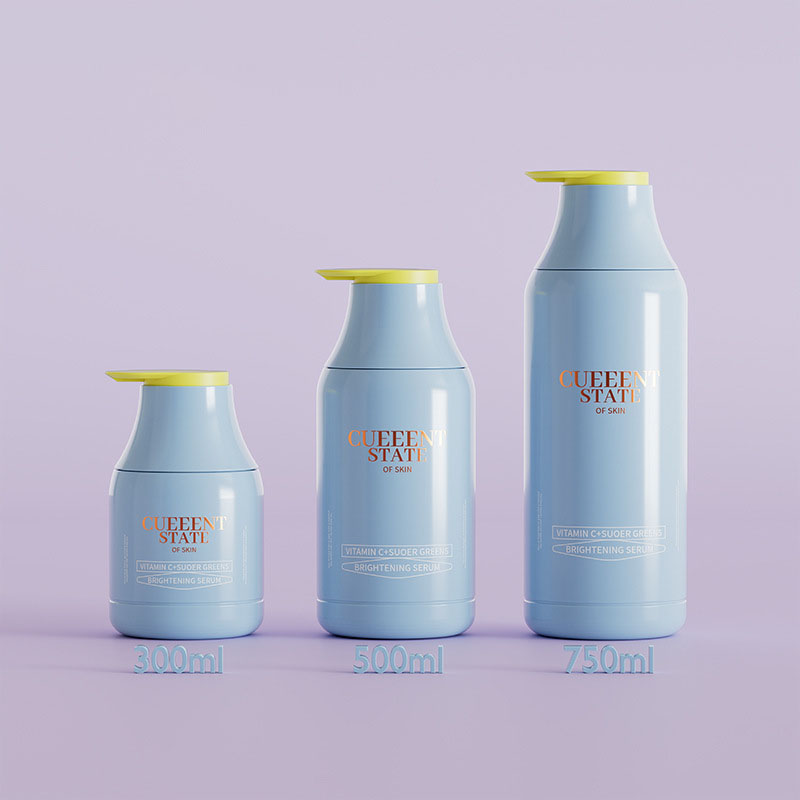 300ml 500ml 750ml Roșu Albastru Gri Sticle de șampon din plastic Sticle de gel de duș Flacon de loțiune pentru balsam