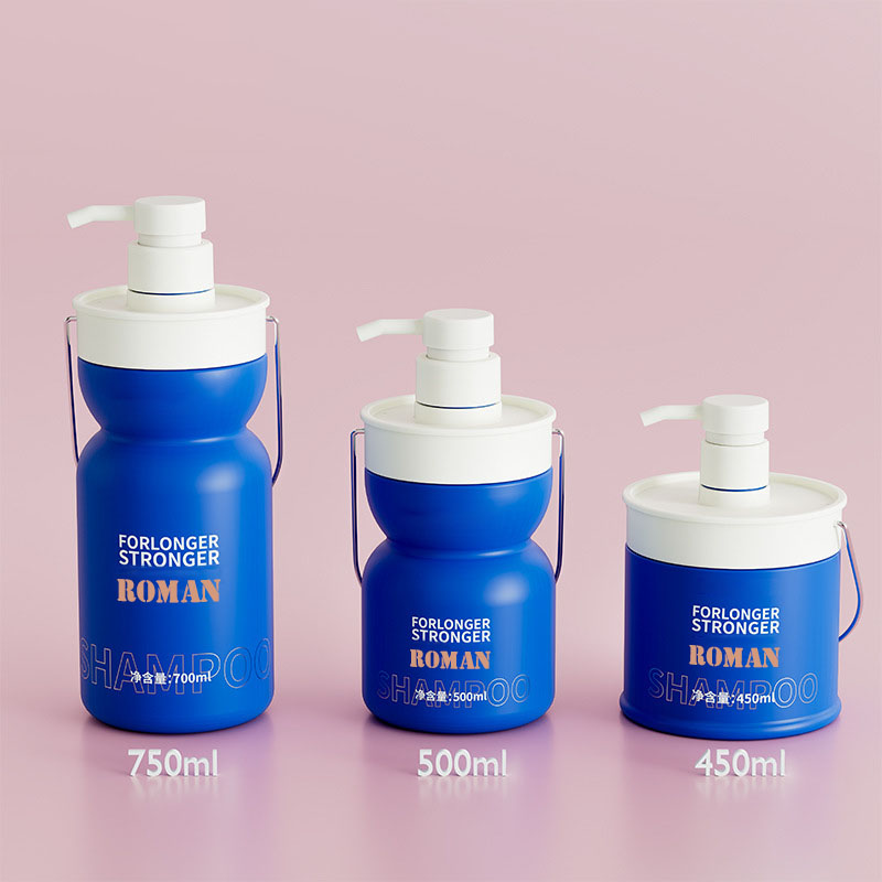 450 ml 500 ml 750 ml sticle de loțiune goală din plastic pentru animale de companie Șampon și balsam cu ulei de păr pentru bebeluși Recipient pentru cosmetice Sticle de șampon pentru copii