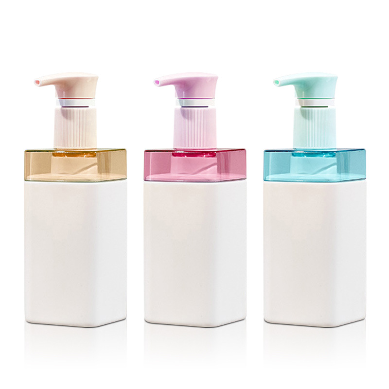 500 ml 750 ml cosmetice goale de lux cu umăr pătrat din plastic pentru loțiune de hotel cu pompă de șampon și balsam cu dozator de săpun pentru spălare manuală 500 ml 750 ml cosmetice goale de lux cu umăr pătrat din plastic pentru loțiune de hotel cu pompă de șampon și balsam cu dozator de săpun pentru spălare manuală