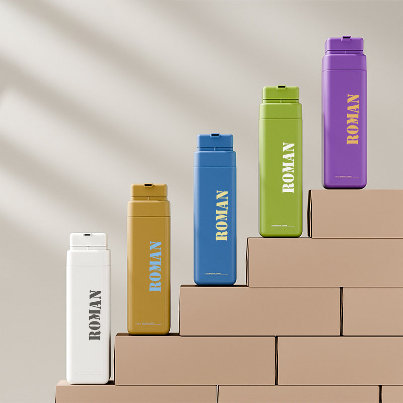 Sticlă de șampon, goală, de lux, din plastic, cu ulei de corp, 300 ml, 500 ml, 750 ml, flacon cu pompă de loțiune cosmetică mată pentru gel de duș cu lapte Sticlă de șampon, goală, de lux, din plastic, cu ulei de corp, 300 ml, 500 ml, 750 ml, flacon cu pompă de loțiune cosmetică mată pentru gel de duș cu lapte