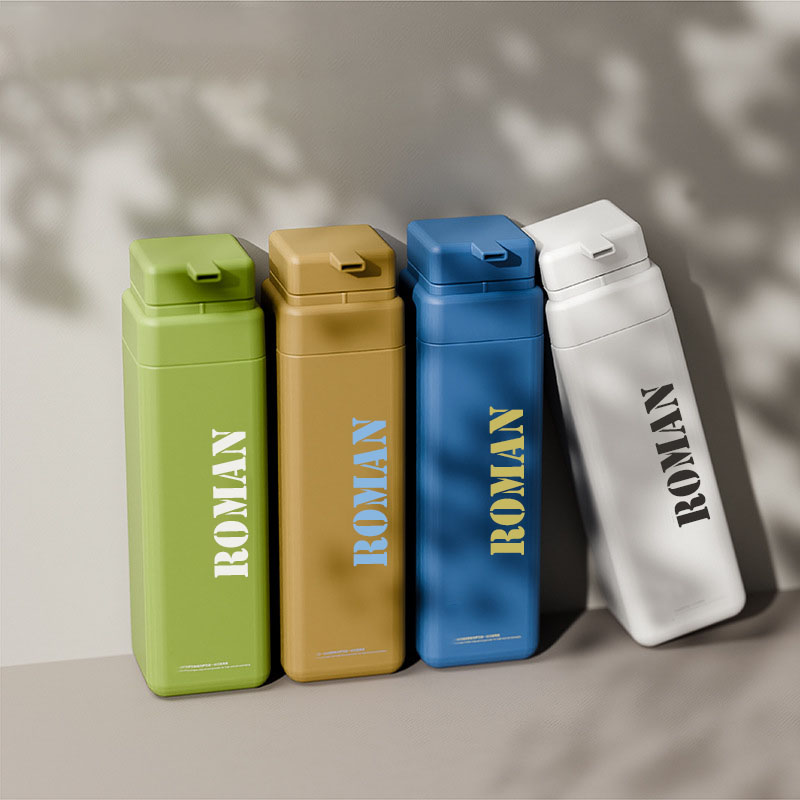 Sticlă de șampon, goală, de lux, din plastic, cu ulei de corp, 300 ml, 500 ml, 750 ml, flacon cu pompă de loțiune cosmetică mată pentru gel de duș cu lapte Sticlă de șampon, goală, de lux, din plastic, cu ulei de corp, 300 ml, 500 ml, 750 ml, flacon cu pompă de loțiune cosmetică mată pentru gel de duș cu lapte