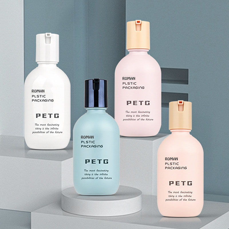 Sticlă reîncărcabilă pentru ambalaj cu protecție solară SPF 50+, reîncărcabilă, 50 ml, 80 ml, 130 ml, cosmetică, din plastic, pentru albirea pielii, flacon spray cu loțiune de protecție solară