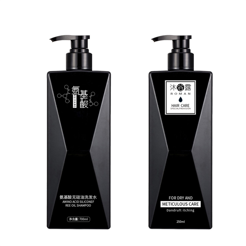 Pachet de șampon din plastic opac în stil coreean de 700 ml pentru șampon de casă în sticlă de lichid pentru spălarea mâinilor cu nivel ridicat de aspect Pachet de șampon din plastic opac în stil coreean de 700 ml pentru șampon de casă în sticlă de lichid pentru spălarea mâinilor cu nivel ridicat de aspect