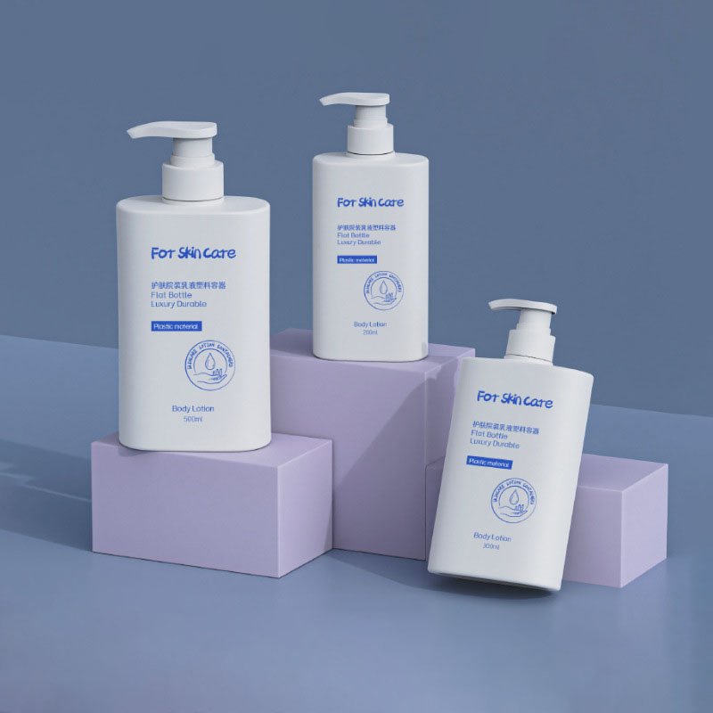 200ml 300ml 500ml Flacon de șampon din plastic PET dreptunghiular cu închidere cu capac cu șurub pentru măști de față Parfum Uleiuri esențiale Loțiune Gene false