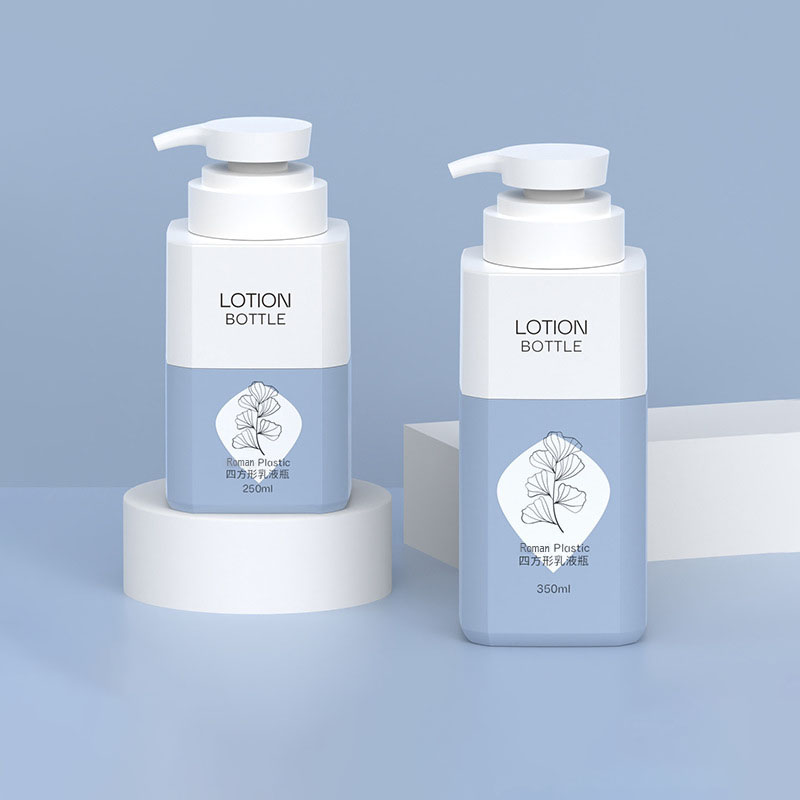 350ml 500ml Sticla pătrată de plastic pentru animale de companie, de capacitate mare, sub-imbuteliere Necesități zilnice Îngrijire Duș Recipient gol șampon pentru gel de baie 800ml 1000ml