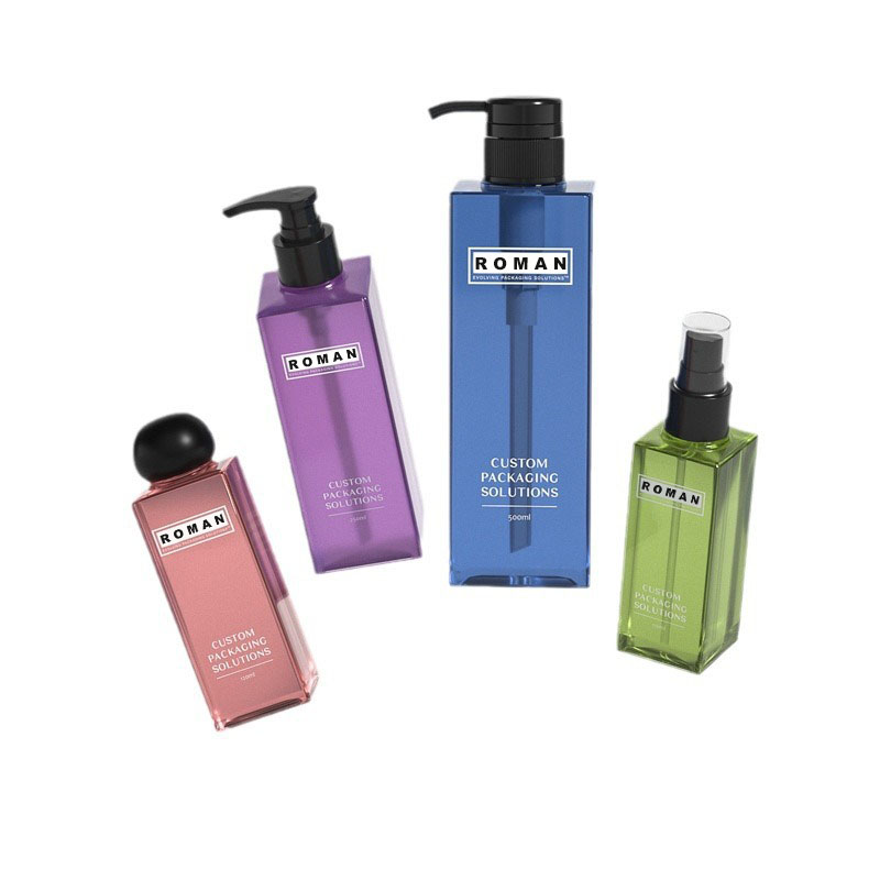 Sticle de loțiune cosmetică pătrată din plastic premium de 200 ml 250 ml transparent pentru ser de îngrijire a pielii Ambalaj de toner premium cu capac cu șurub în formă de bilă Sticle de loțiune cosmetică pătrată din plastic premium de 200 ml 250 ml transparent pentru ser de îngrijire a pielii Ambalaj de toner premium cu capac cu șurub în formă de bilă