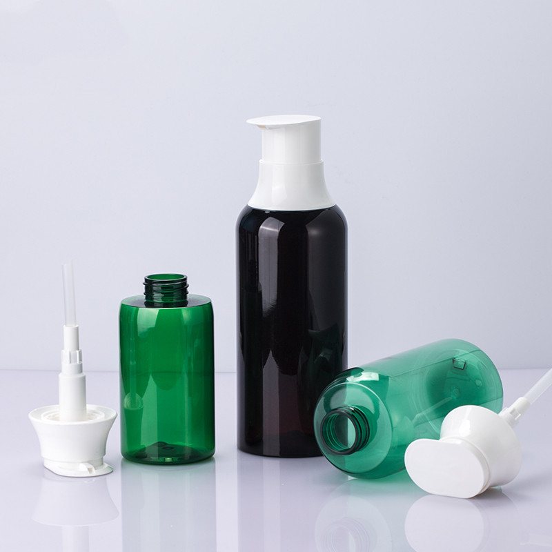 Unique Green 300ml 500ml 650ml PET New Shape Cremă pentru loțiune de corp Sticlă goală Sticlă de șampon cu umăr rotund cu sigiliu cu pompă pentru îngrijirea pielii Unique Green 300ml 500ml 650ml PET New Shape Cremă pentru loțiune de corp Sticlă goală Sticlă de șampon cu umăr rotund cu sigiliu cu pompă pentru îngrijirea pielii