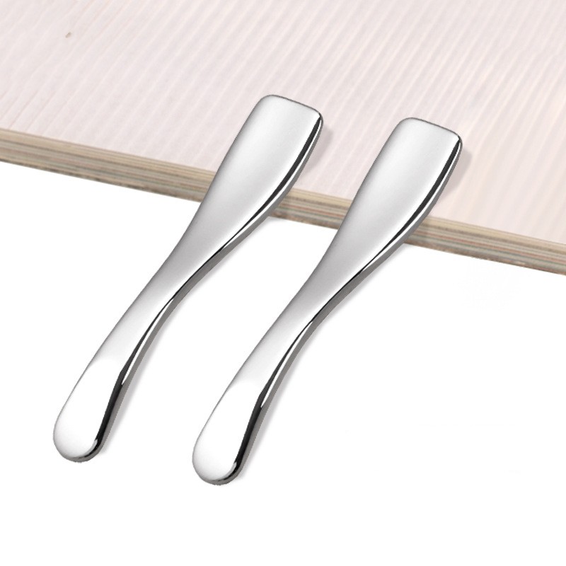 Spatulă pentru machiaj pentru frumusețe Mini mică pentru cremă de ochi pentru față Mască pentru cosmetică din metal auriu