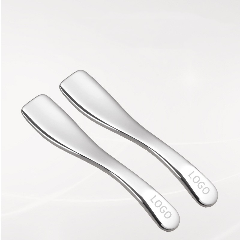 Spatulă pentru machiaj pentru frumusețe Mini mică pentru cremă de ochi pentru față Mască pentru cosmetică din metal auriu Spatulă pentru machiaj pentru frumusețe Mini mică pentru cremă de ochi pentru față Mască pentru cosmetică din metal auriu