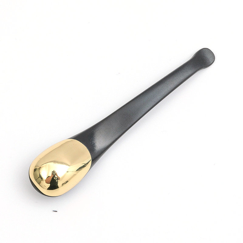 Linguriță pentru spatulă cosmetică auriu, argintiu, de metal de înaltă calitate, pentru cremă pentru ochi, pentru machiaj pentru frumusețe, lingură pentru mască facială