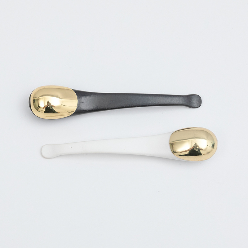 Linguriță pentru spatulă cosmetică auriu, argintiu, de metal de înaltă calitate, pentru cremă pentru ochi, pentru machiaj pentru frumusețe, lingură pentru mască facială Linguriță pentru spatulă cosmetică auriu, argintiu, de metal de înaltă calitate, pentru cremă pentru ochi, pentru machiaj pentru frumusețe, lingură pentru mască facială