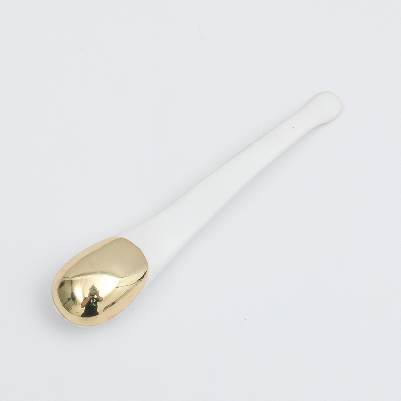 Linguriță pentru spatulă cosmetică auriu, argintiu, de metal de înaltă calitate, pentru cremă pentru ochi, pentru machiaj pentru frumusețe, lingură pentru mască facială Linguriță pentru spatulă cosmetică auriu, argintiu, de metal de înaltă calitate, pentru cremă pentru ochi, pentru machiaj pentru frumusețe, lingură pentru mască facială