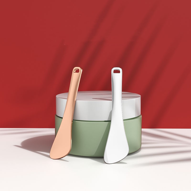 Mini spatulă metalică pentru amestecare cosmetice pentru machiaj