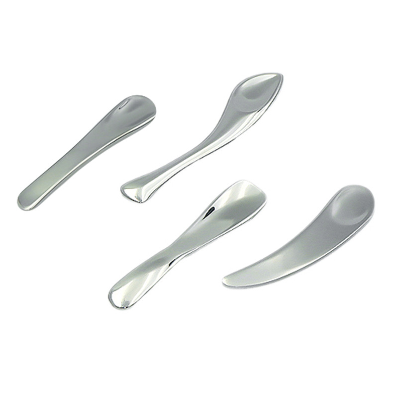 Mini spatula cosmetica Crema faciala din otel inoxidabil Spatula metalica Masca cu spatula de fata cu design nou